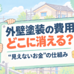 外壁塗装の費用と見えないお金の仕組みを解説するアイキャッチ画像