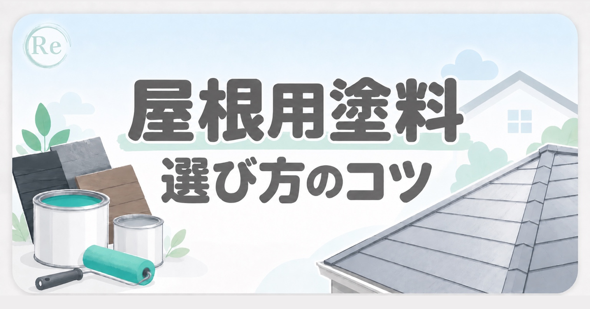 屋根用塗料の選び方を解説するアイキャッチ画像