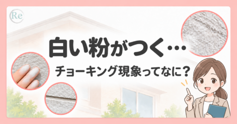 外壁のチョーキング現象を解説する画像