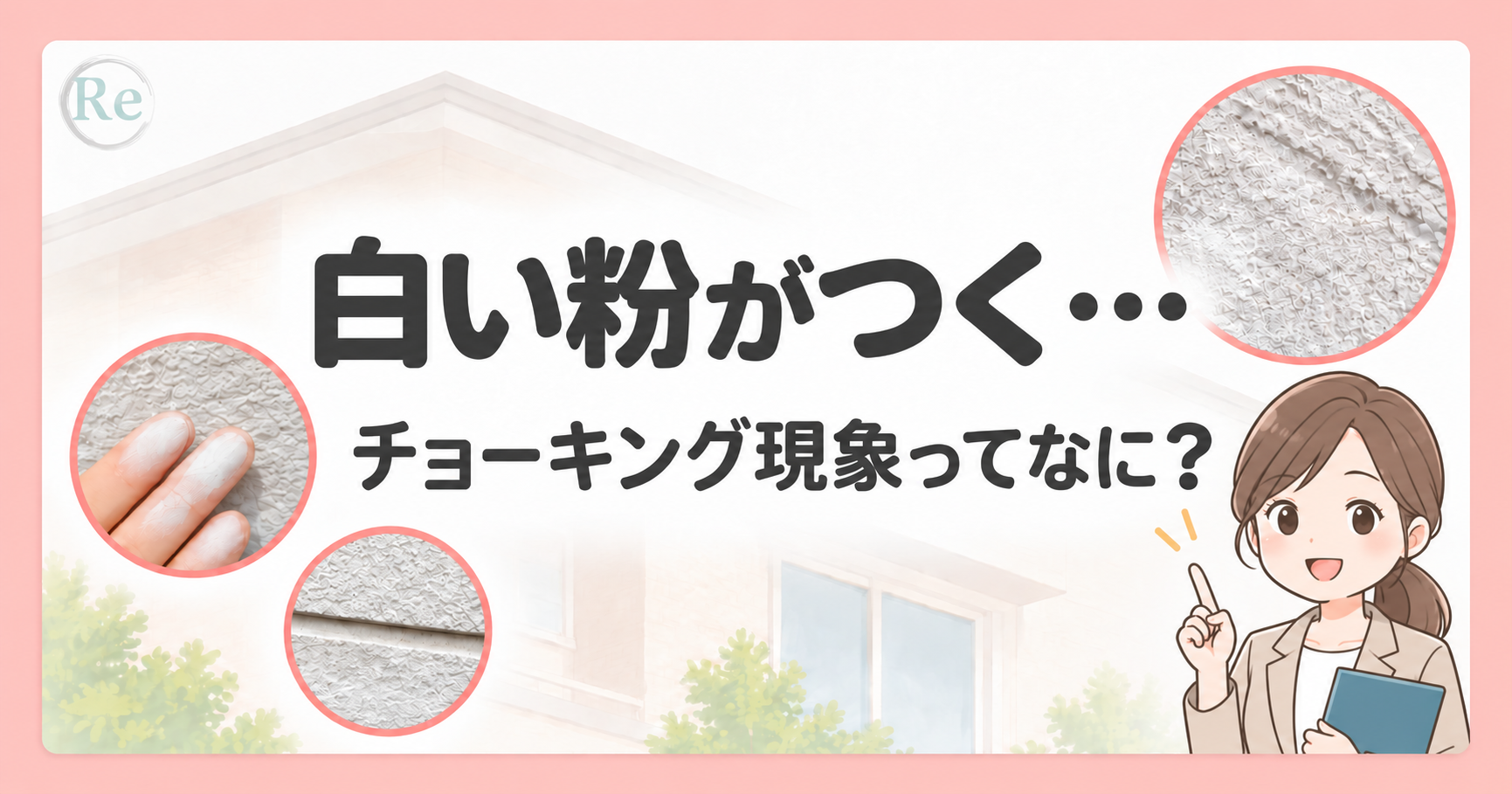 外壁のチョーキング現象を解説する画像